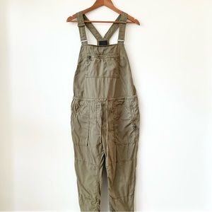 ARITZIA | WILFRED FREE ‘VALLETTA OVERALLS’ DRAPEY WASHED TWILL CINCH TIE WAIST